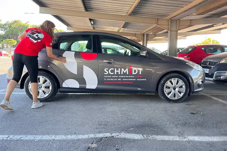 Coche vinilado de Schmidt